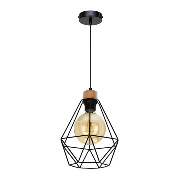 Csillár zsinóron DIAMENT 1xE27/60W/230V tölgy