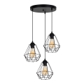 Csillár zsinóron DIAMENT 3xE27/60W/230V