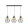 Csillár zsinóron DIAMENT 3xE27/60W/230V tölgy