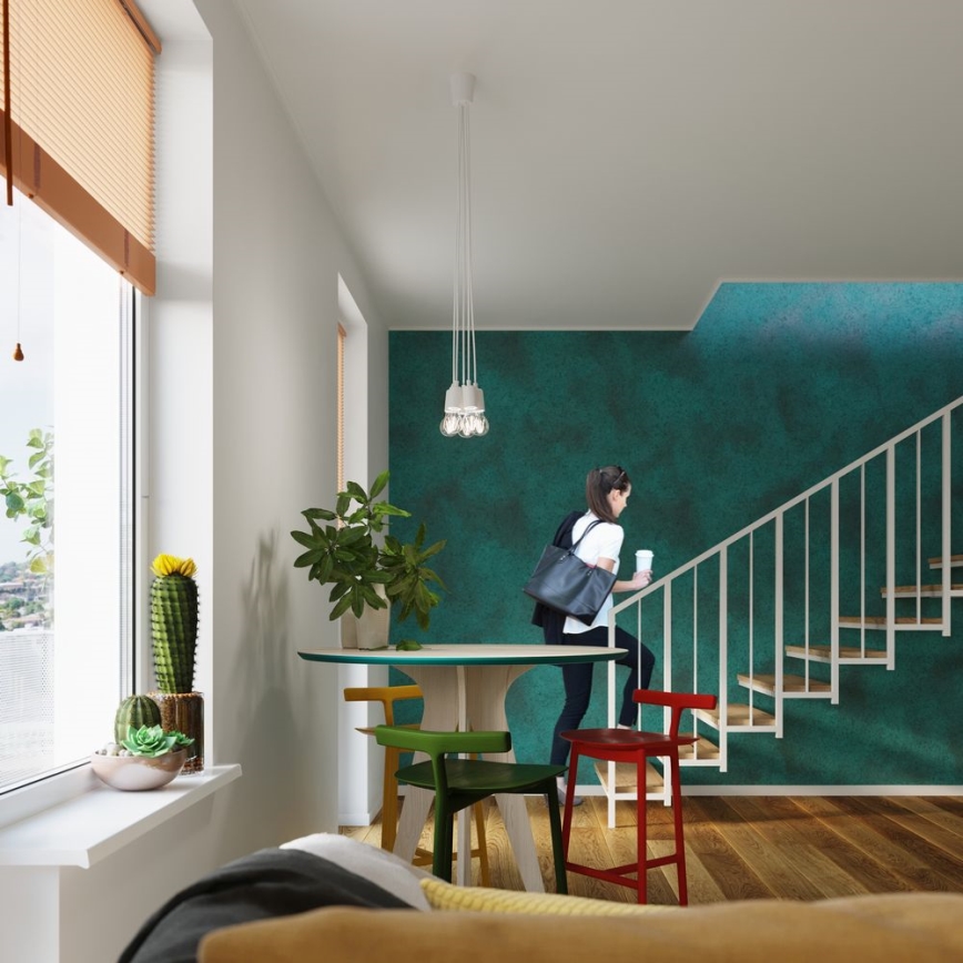 Csillár zsinóron DIEGO 5xE27/60W/230V