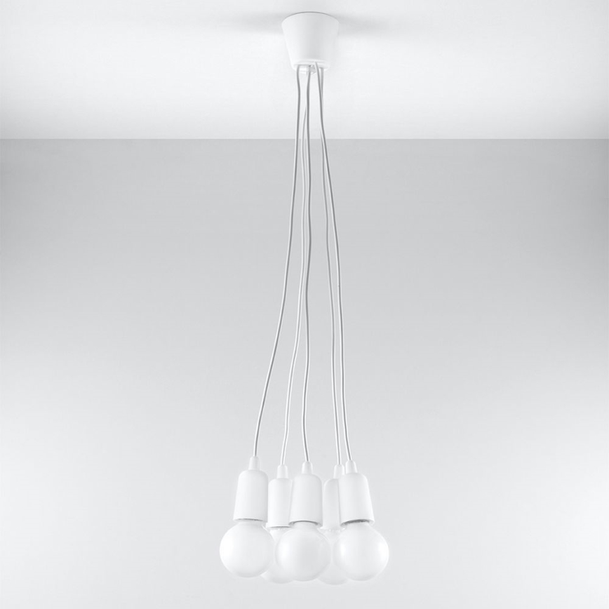 Csillár zsinóron DIEGO 5xE27/60W/230V