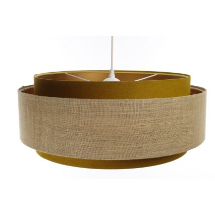 Csillár zsinóron DOBLO 1xE27/60W/230V á. 60 cm arany/bézs