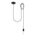 Csillár zsinóron EDISON 1 1xE27/60W/230V pók fekete