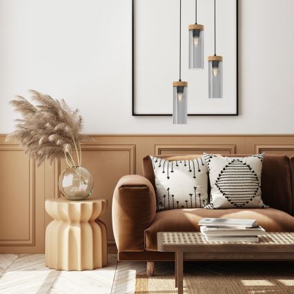 Csillár zsinóron ELICA 3xE27/60W/230V