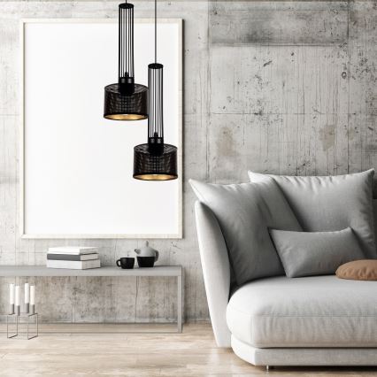 Csillár zsinóron ELIS 2xE27/60W/230V á. 30 cm