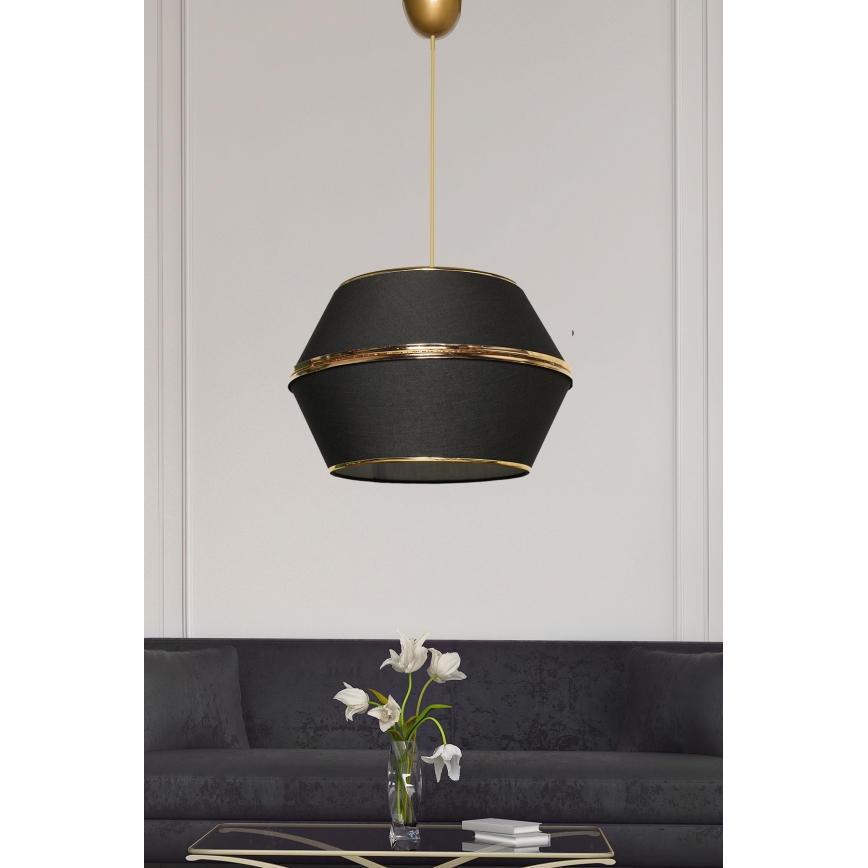 Csillár zsinóron ESCAPE 1xE27/60W/230V fekete