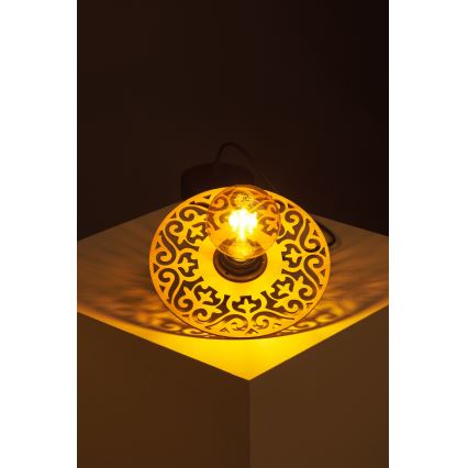 Csillár zsinóron FALCO 1xE27/60W/230V átm. 20 cm bézs