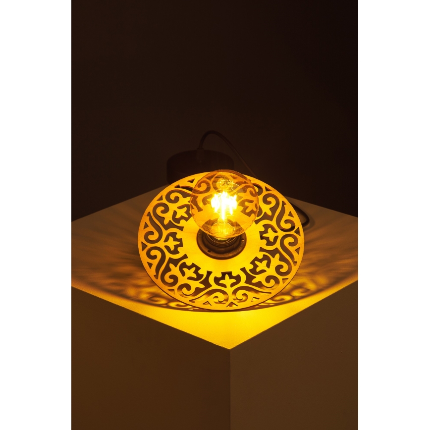 Csillár zsinóron FALCO 1xE27/60W/230V átm. 20 cm bézs