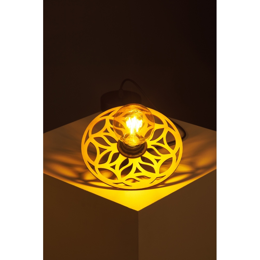 Csillár zsinóron FALCO 1xE27/60W/230V átm. 20 cm bézs