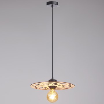 Csillár zsinóron FALCO 1xE27/60W/230V átm. 30 cm bézs