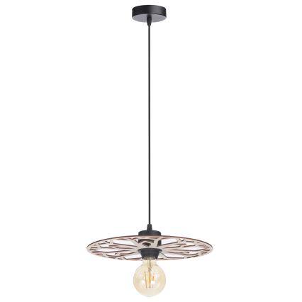 Csillár zsinóron FALCO 1xE27/60W/230V átm. 30 cm bézs