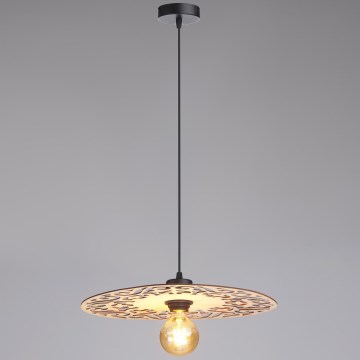 Csillár zsinóron FALCO 1xE27/60W/230V átm. 40 cm bézs