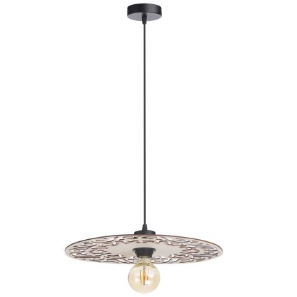 Csillár zsinóron FALCO 1xE27/60W/230V átm. 40 cm bézs