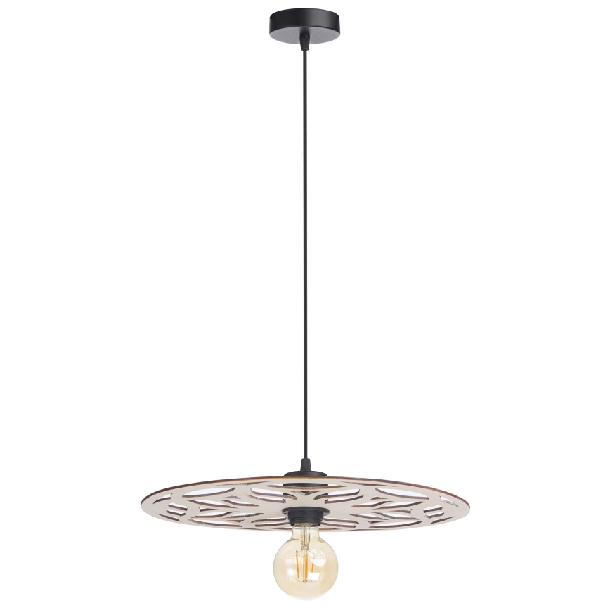 Csillár zsinóron FALCO 1xE27/60W/230V átm. 40 cm bézs
