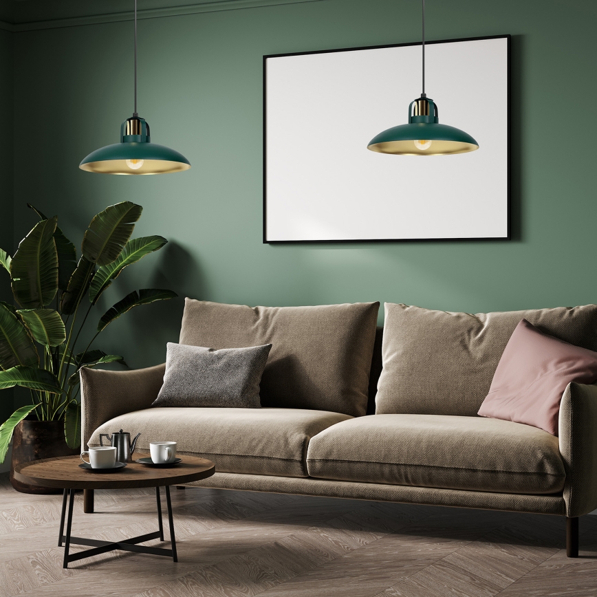 Csillár zsinóron FELIX 1xE27/60W/230V zöld