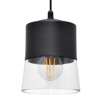 Csillár zsinóron FERGIE 1xE27/15W/230V fekete