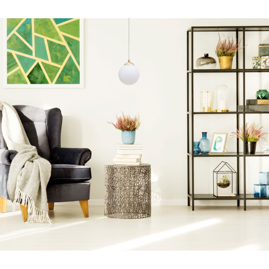 Csillár zsinóron FIRA 1xE27/60W/230V arany