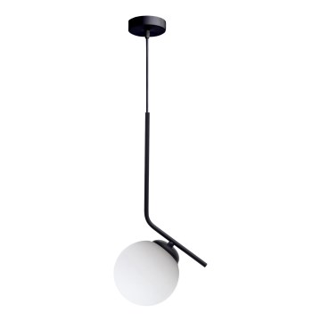 Csillár zsinóron FIRA 1xE27/60W/230V fekete