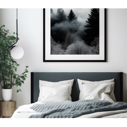 Csillár zsinóron FIRA 1xE27/60W/230V fekete