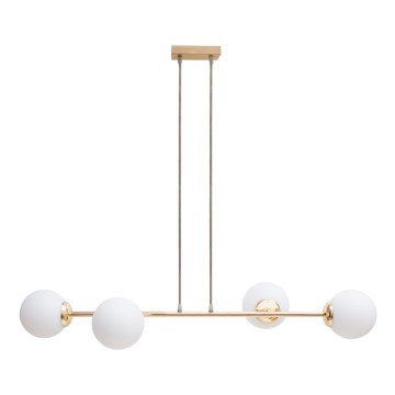 Csillár zsinóron FIRA 4xE27/60W/230V arany