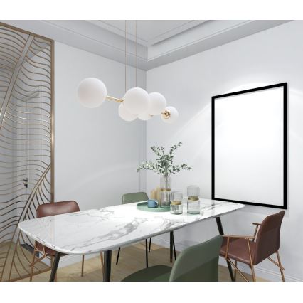 Csillár zsinóron FIRA 5xE27/60W/230V arany