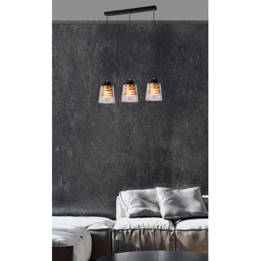 Csillár zsinóron FRESNO 3xE27/60W/230V