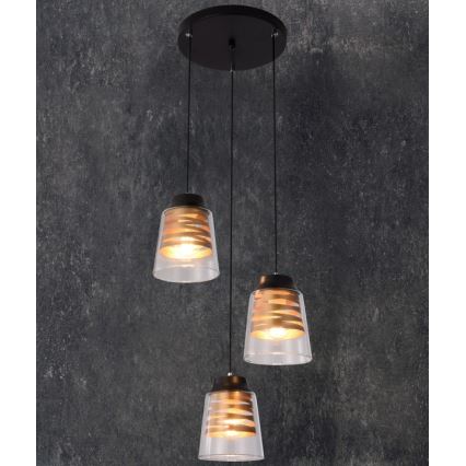 Csillár zsinóron FRESNO 3xE27/60W/230V