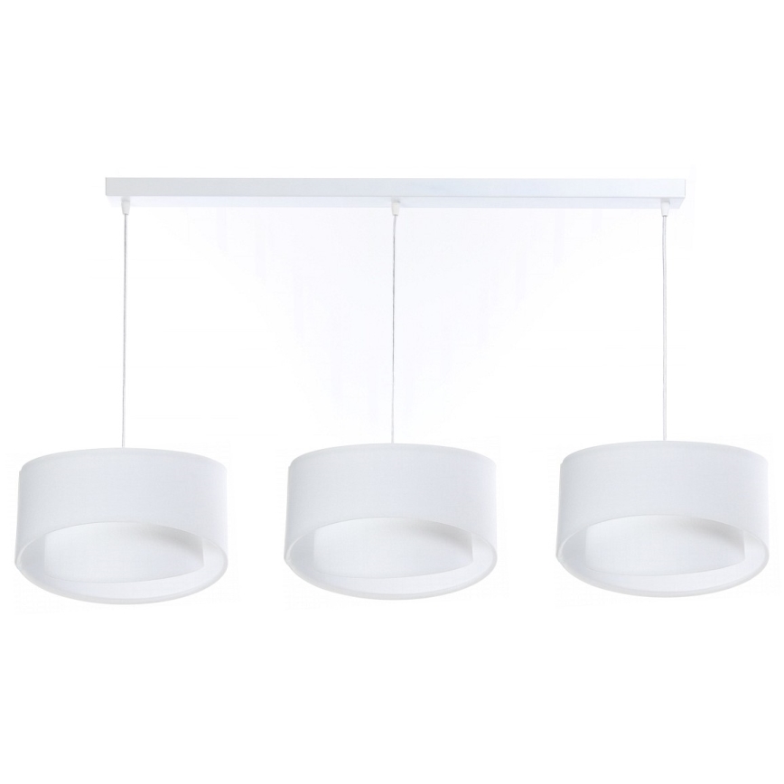 Csillár zsinóron GALAXY 3xE27/60W/230V fehér