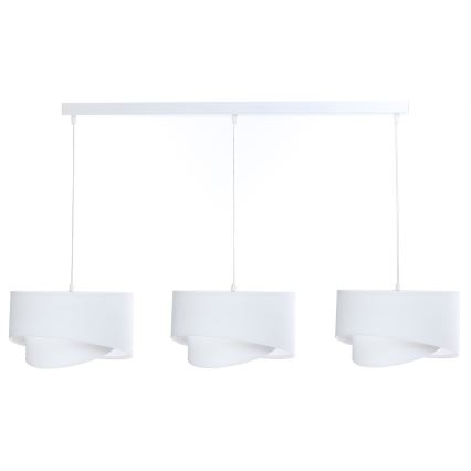 Csillár zsinóron GALAXY 3xE27/60W/230V fehér