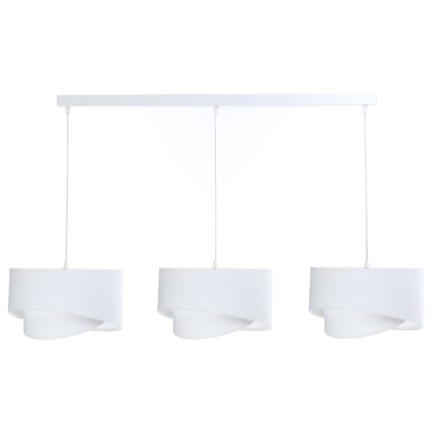 Csillár zsinóron GALAXY 3xE27/60W/230V fehér