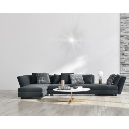 Csillár zsinóron GALL 1xE27/60W/230V fehér