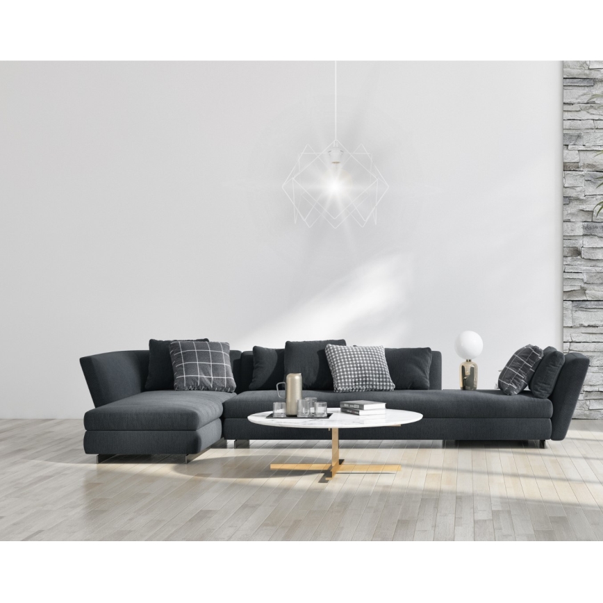 Csillár zsinóron GALL 1xE27/60W/230V fehér