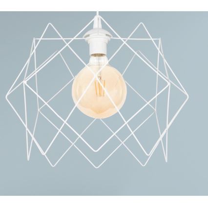 Csillár zsinóron GALL 1xE27/60W/230V fehér