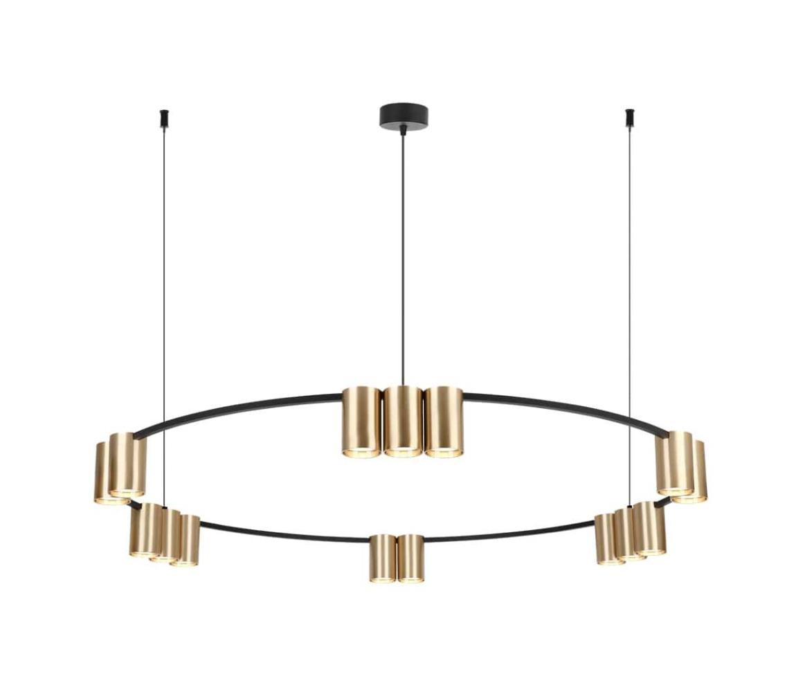 Csillár zsinóron GENESIS 15xGU10/8W/230V arany ML0378