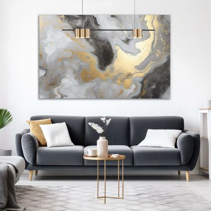 Csillár zsinóron GENESIS 5xGU10/8W/230V arany