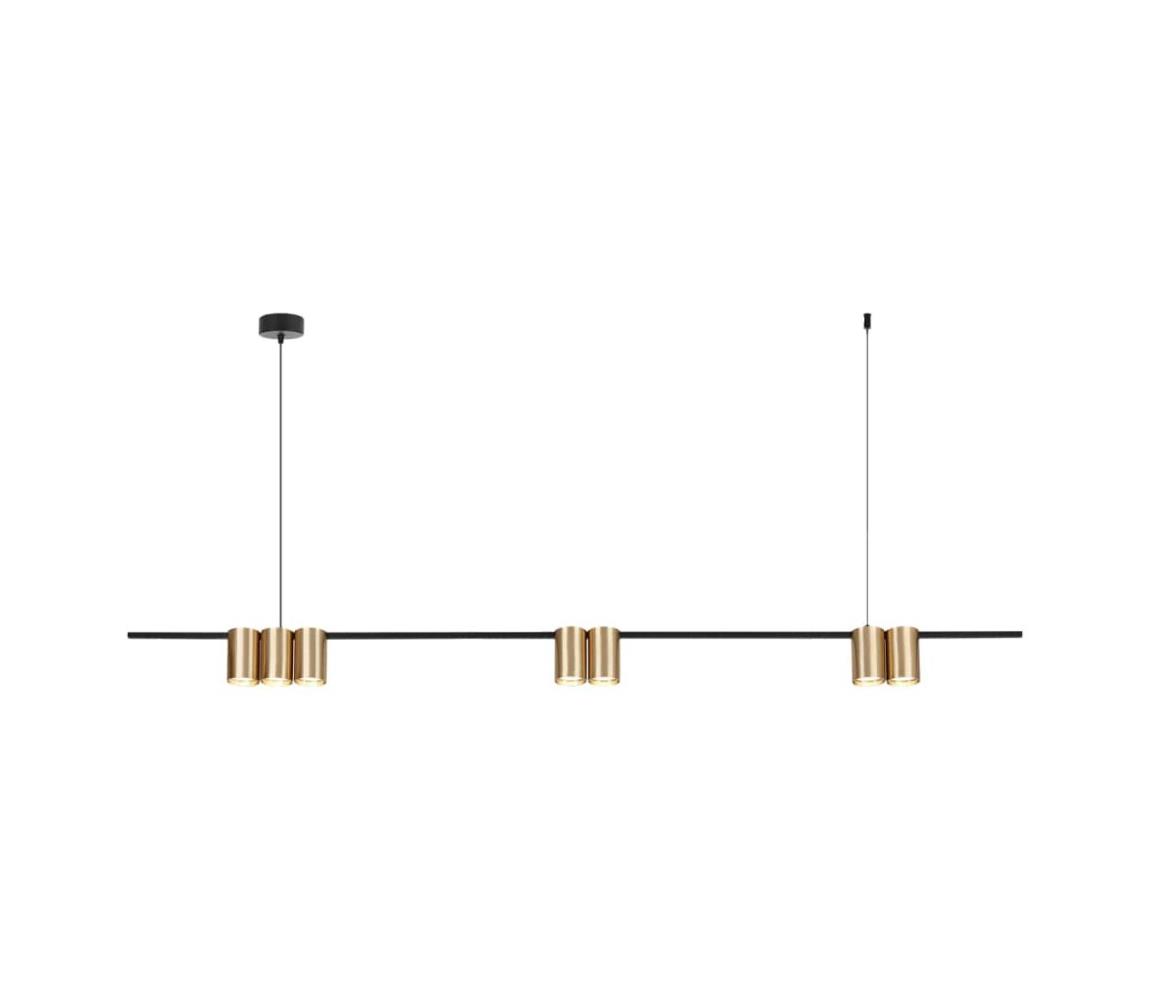 Csillár zsinóron GENESIS 7xGU10/8W/230V arany ML0372