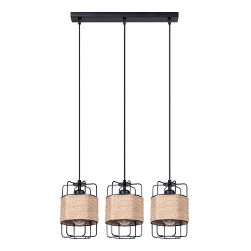 Csillár zsinóron GIZUR 3xE27/15W/230V