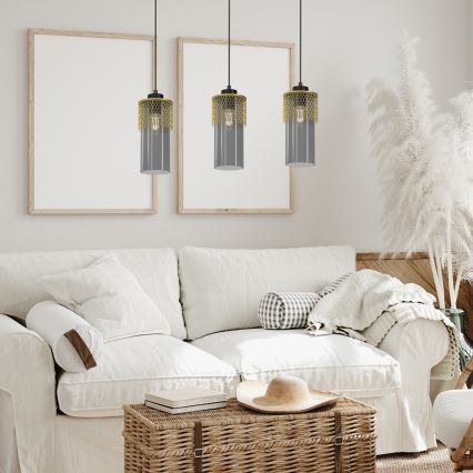 Csillár zsinóron GLAM 3xE27/60W/230V