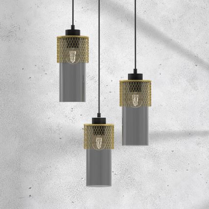 Csillár zsinóron GLAM 3xE27/60W/230V