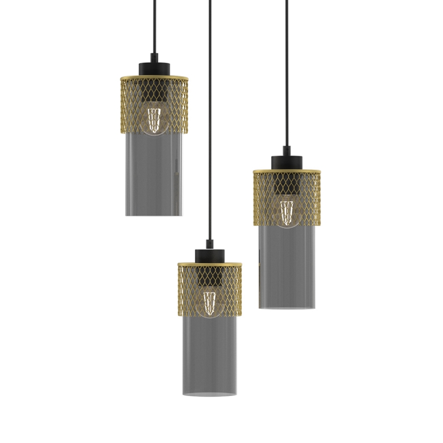 Csillár zsinóron GLAM 3xE27/60W/230V