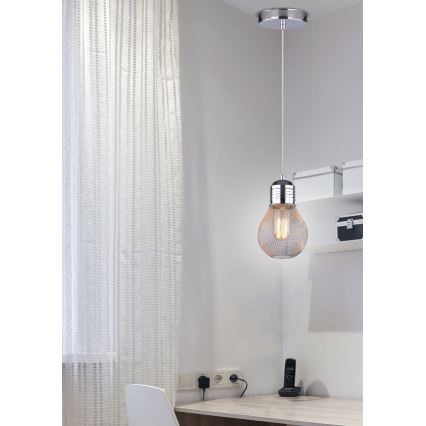 Csillár zsinóron GLIVA 1xE27/60W/230V