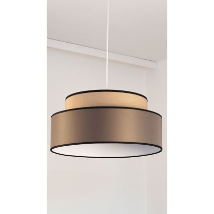 Csillár zsinóron GRACE 1xE27/60W/230V átm. 40 cm bézs/barna