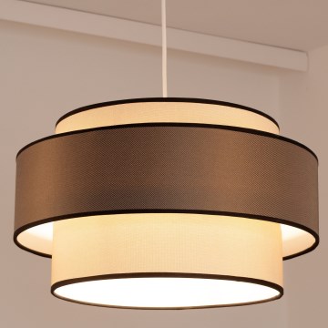 Csillár zsinóron GRACE 1xE27/60W/230V átm. 40 cm krémes/barna