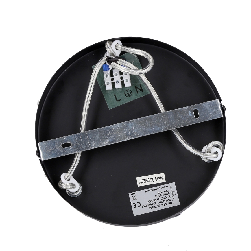 Csillár zsinóron GRENIKO 3xE14/40W/230V