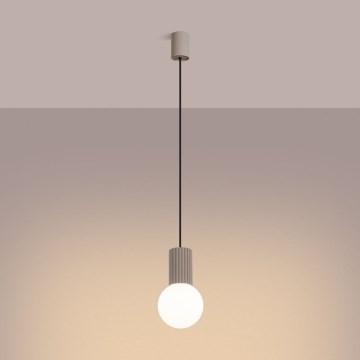 Csillár zsinóron HALO 1xG9/8W/230V átm. 12 cm bézs