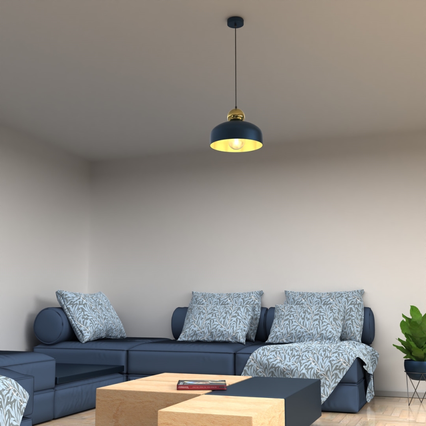 Csillár zsinóron HARALD 1xE27/60W/230V kék