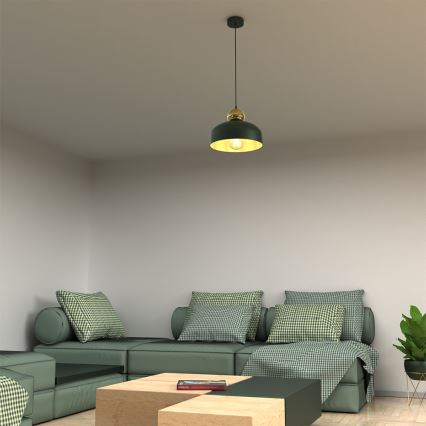 Csillár zsinóron HARALD 1xE27/60W/230V zöld