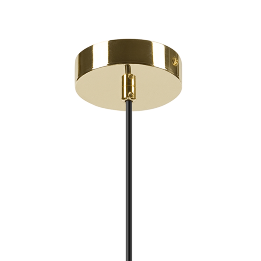 Csillár zsinóron HARMA 1xE27/15W/230V átm. 20 cm fehér/arany