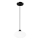 Csillár zsinóron HARMA 1xE27/15W/230V átm. 25 cm fehér/fekete