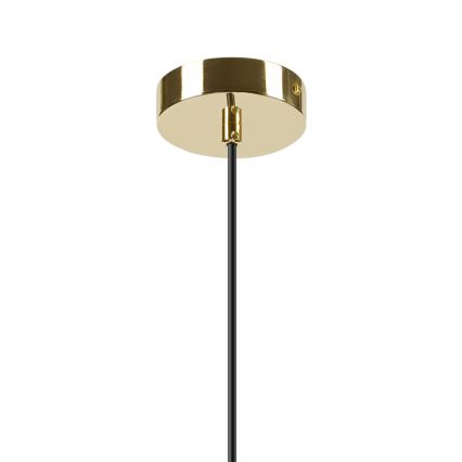 Csillár zsinóron HARMA 1xE27/15W/230V átm. 30 cm fehér/arany